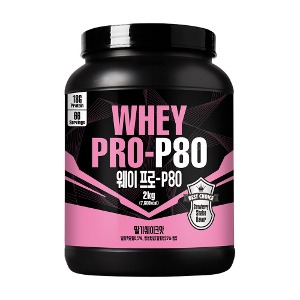 웨이프로P80 딸기쉐이크맛 2kg 단백질보충제