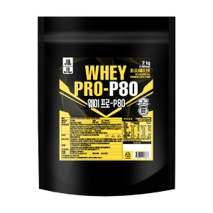 웨이프로P80 바나나쉐이크맛 2kg 단백질보충제